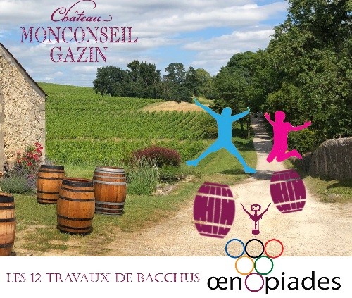 illustration : Wine Olympics - The 12 tasks of Bacchus